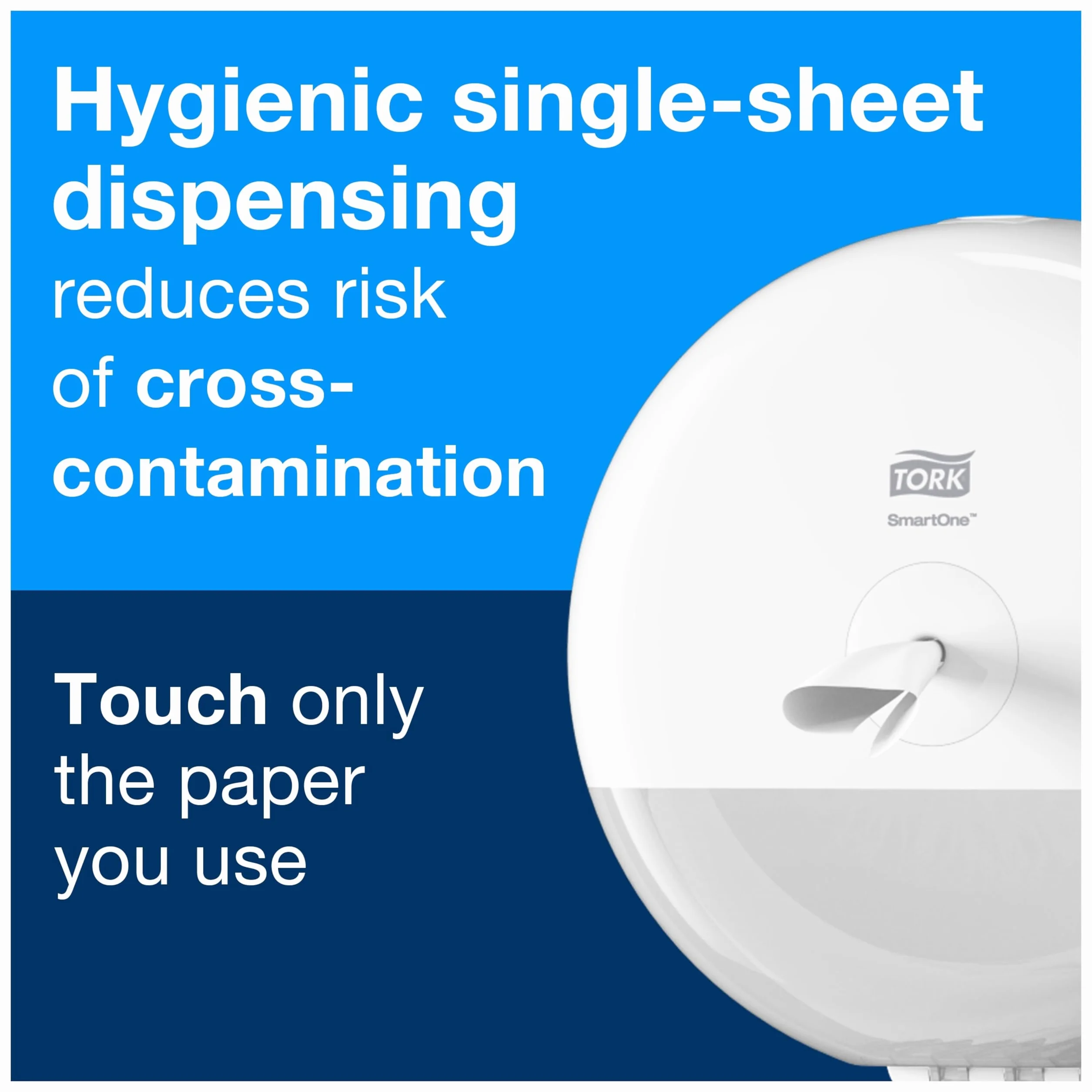 Tork SmartOne Dispensador Mini Papel Higiénico Blanco T9 Elevation 681000