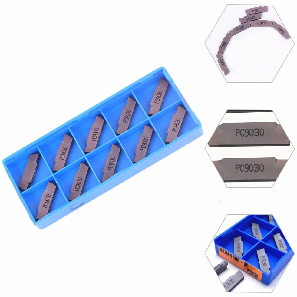 Insertos de Carburo MGMN300-M 9030 3 mm para Ranurado y Fresado Indexable Herramienta de Corte de Ranura de Torno