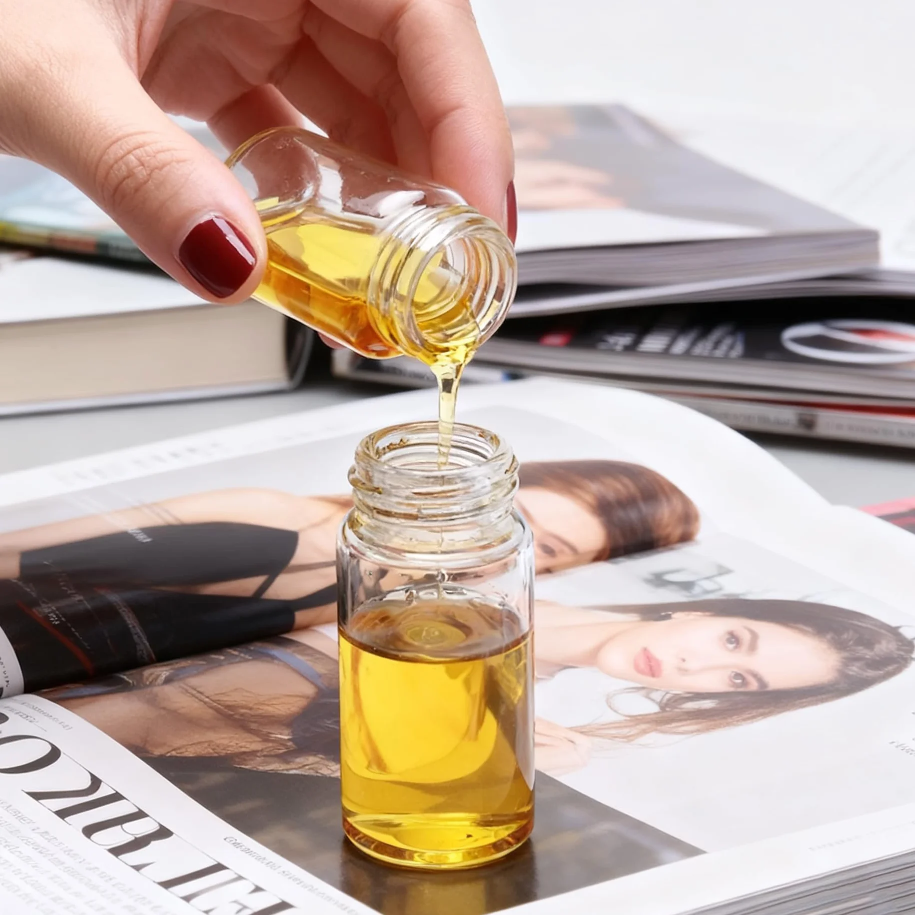24 Unidades 5ml Frascos Vacíos para Muestras de Aceites Esenciales con Tapón de Rosca