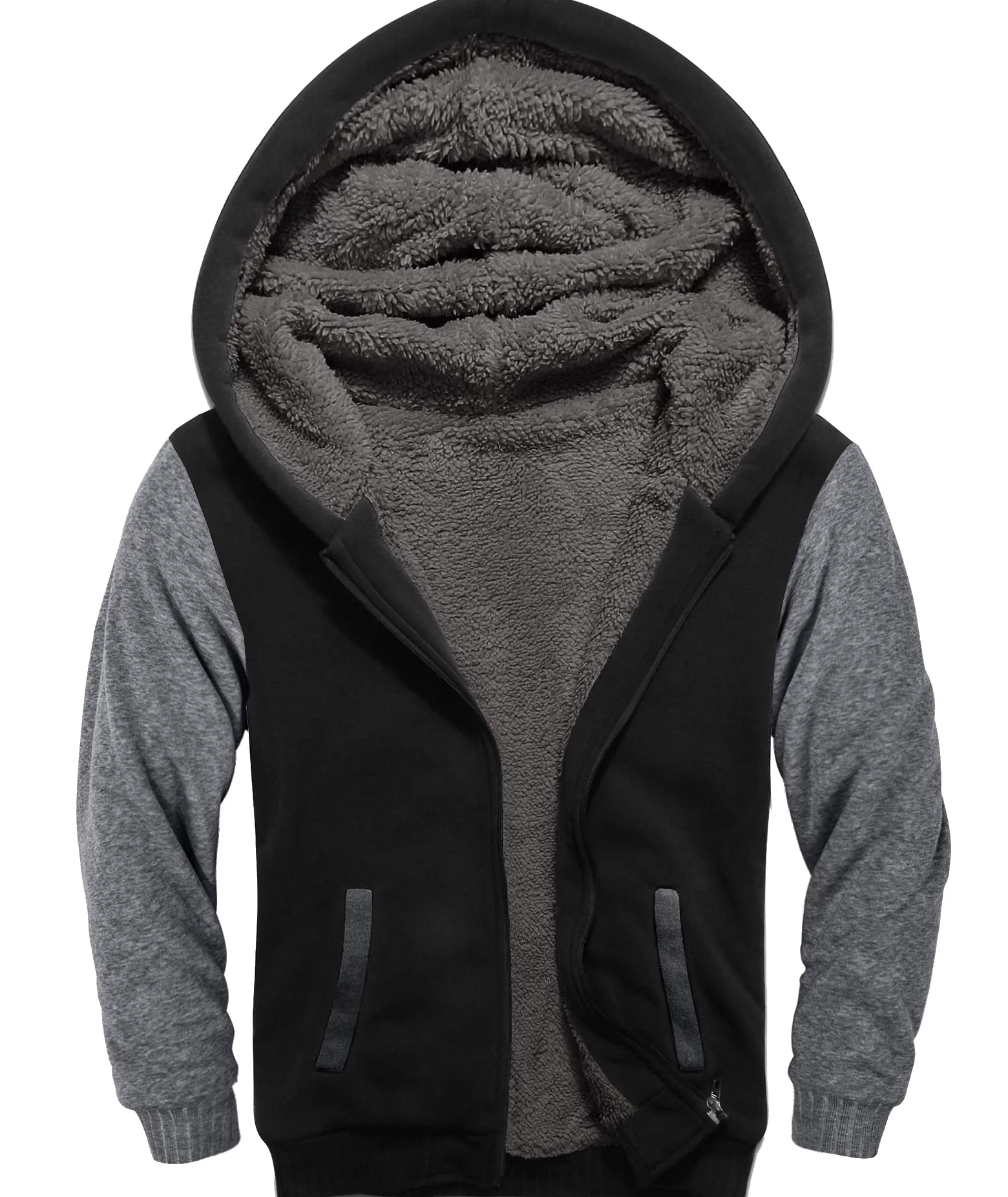 V VALANCH Sudadera con capucha para niños y niñas de 6 a 15 años, con cremallera y forro polar