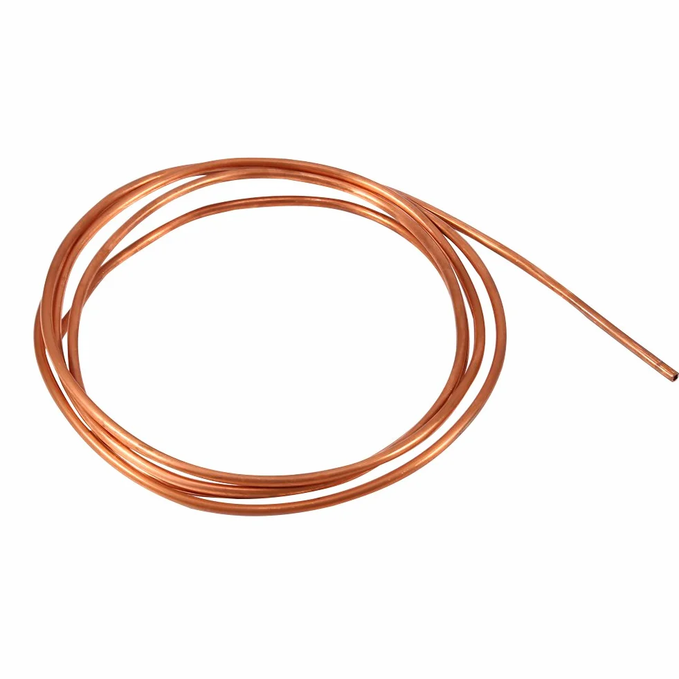 Tubo de Cobre Flexible 4mm 2m para Frigoríficos Aire Acondicionado