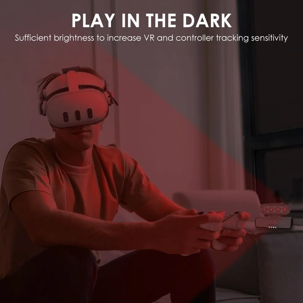 Iluminador IR Compatible con Vision Pro Meta Quest VR PSVR Sensores Rastrean Oscuridad