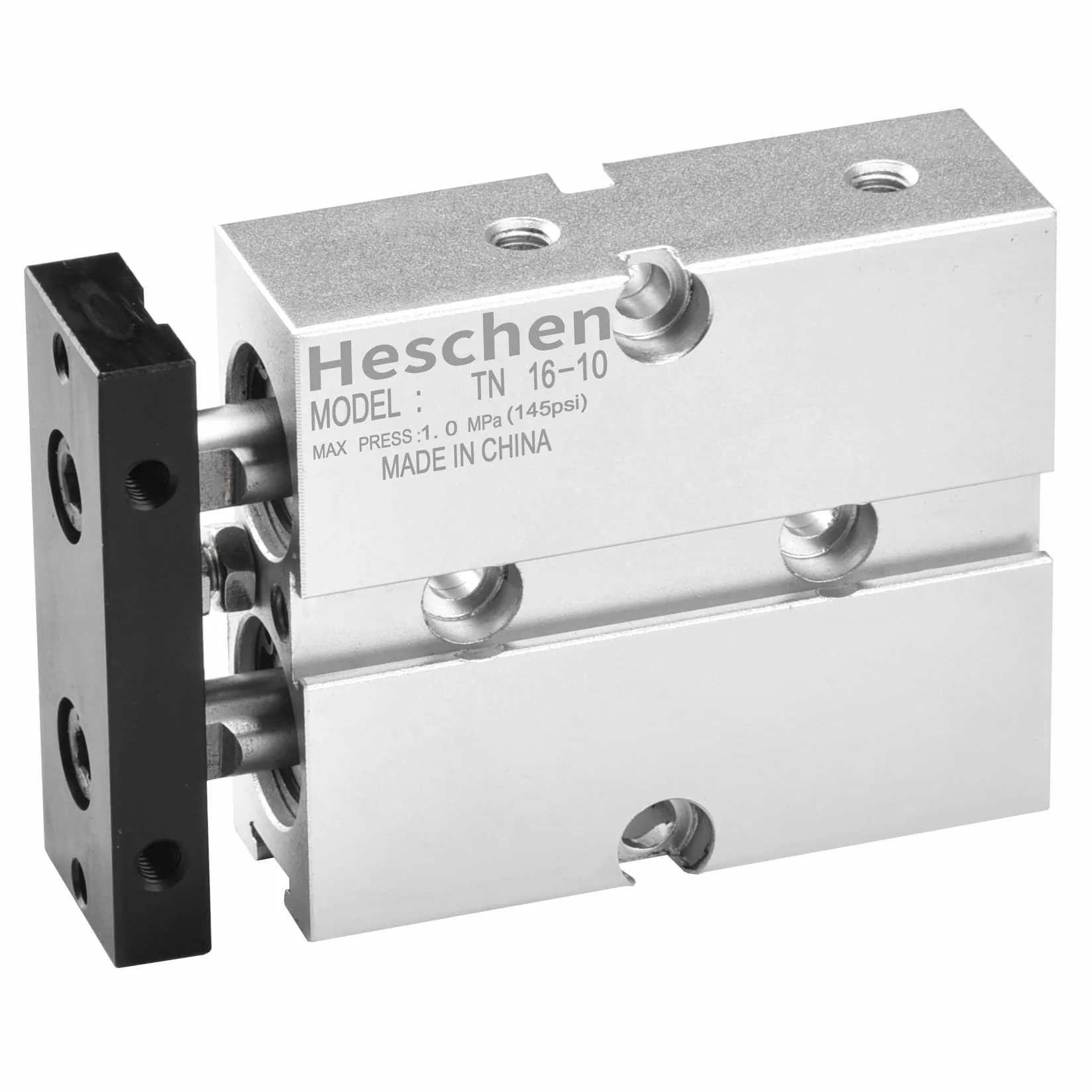 Heschen Cilindro neumático TN16-10 TDA16-10 doble efecto aluminio 16 mm 10 mm imán
