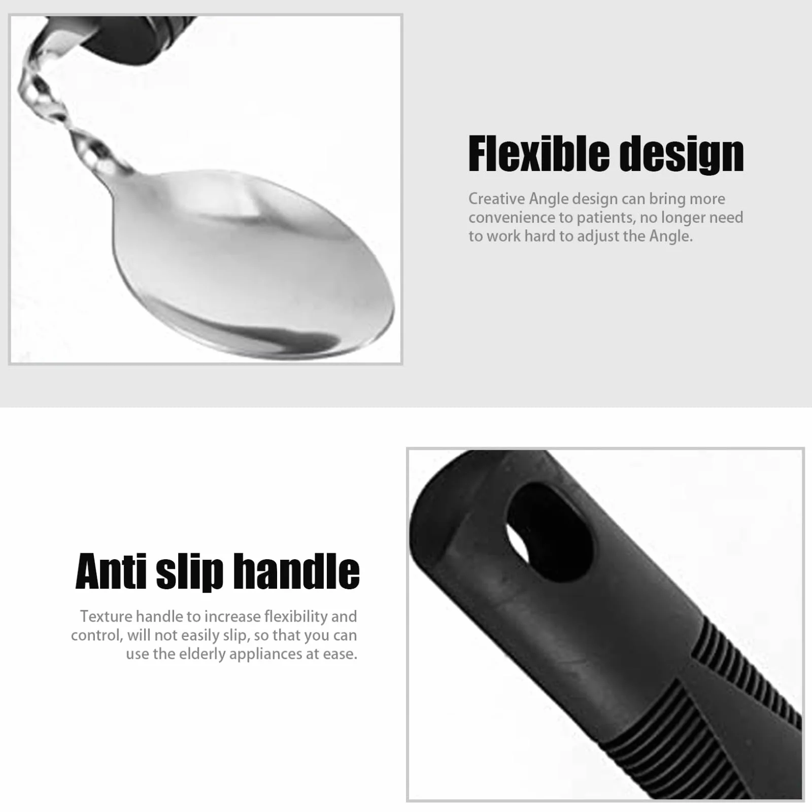 Utensilios adaptativos 3pcs Espejo de acero inoxidable pulido flexible cubiertas curvas portátiles