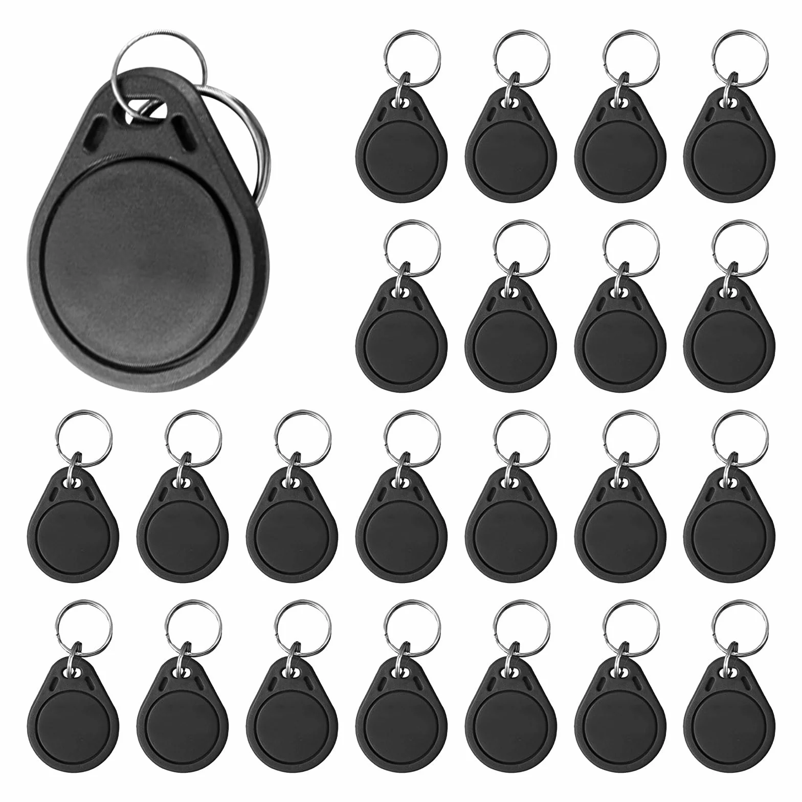 Etiqueta Fob RFID 13,56 MHz MIFARE Classic 1K, 100 llaves UID regrabables, tarjeta control acceso