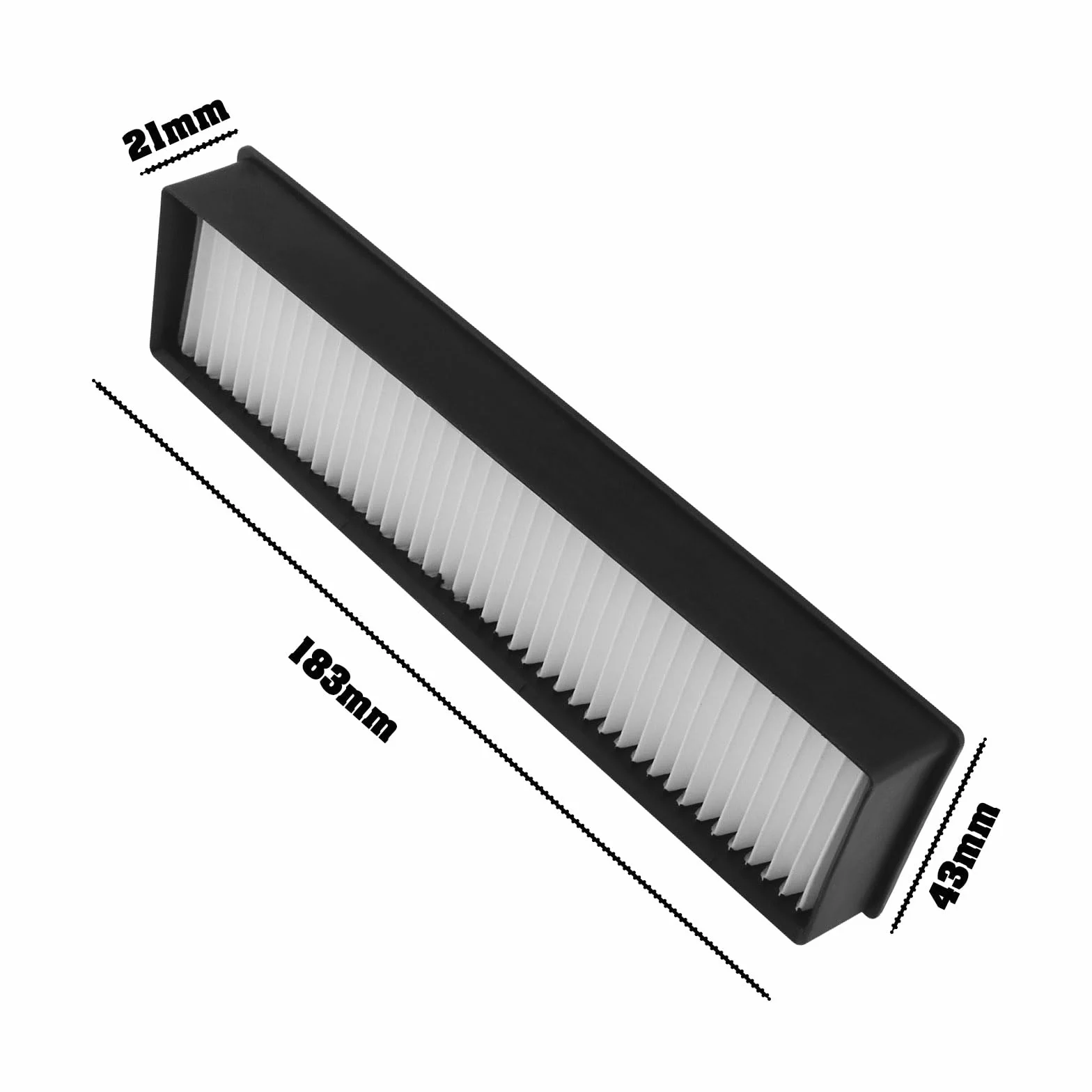Filtro De Aspiradora Compatible Con LG Hom Bot VR6270LVM VR65710 VR6260LVM VR63455LV 183x21x43mm