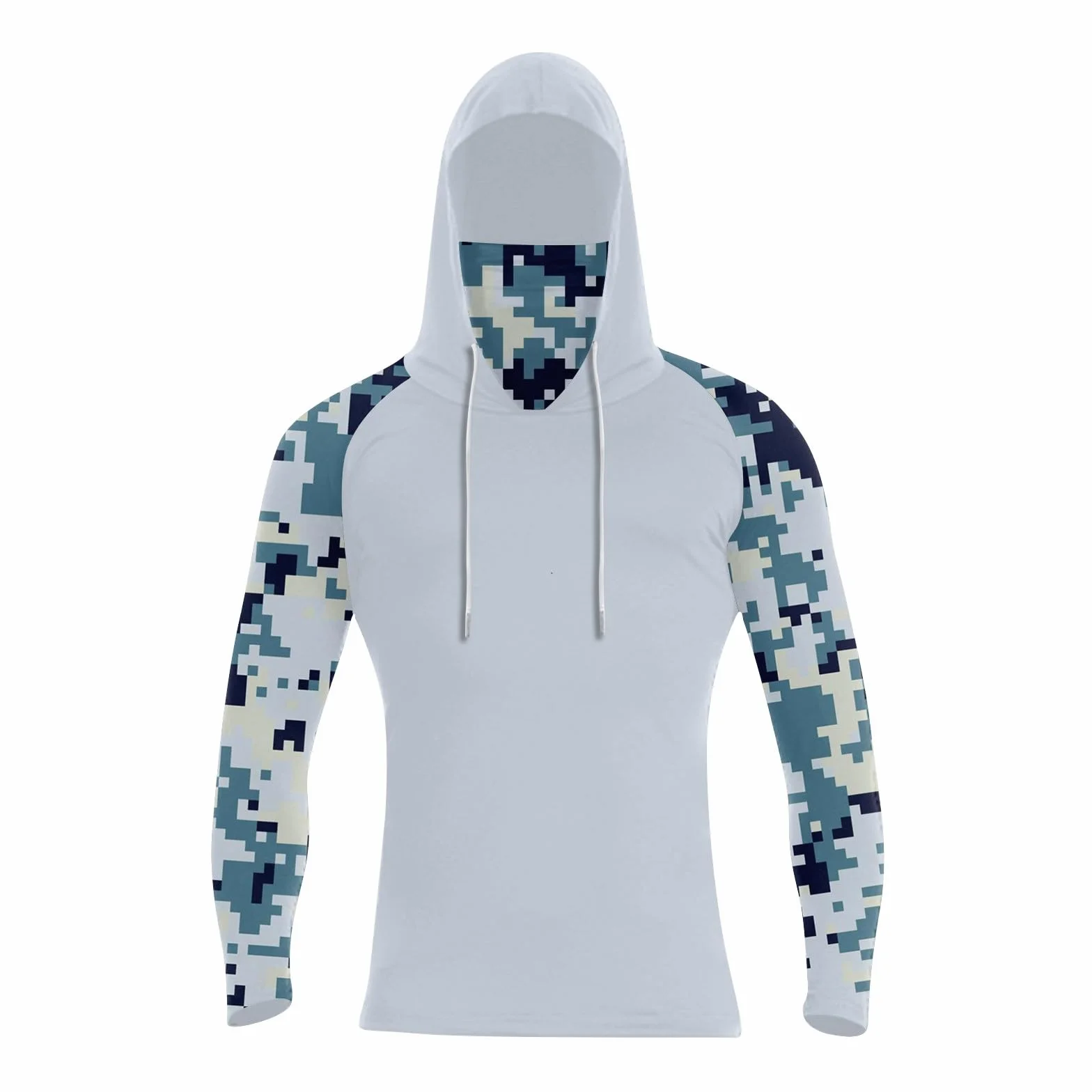 Camiseta Protector Solar UV Hombre Capucha Secado Rápido