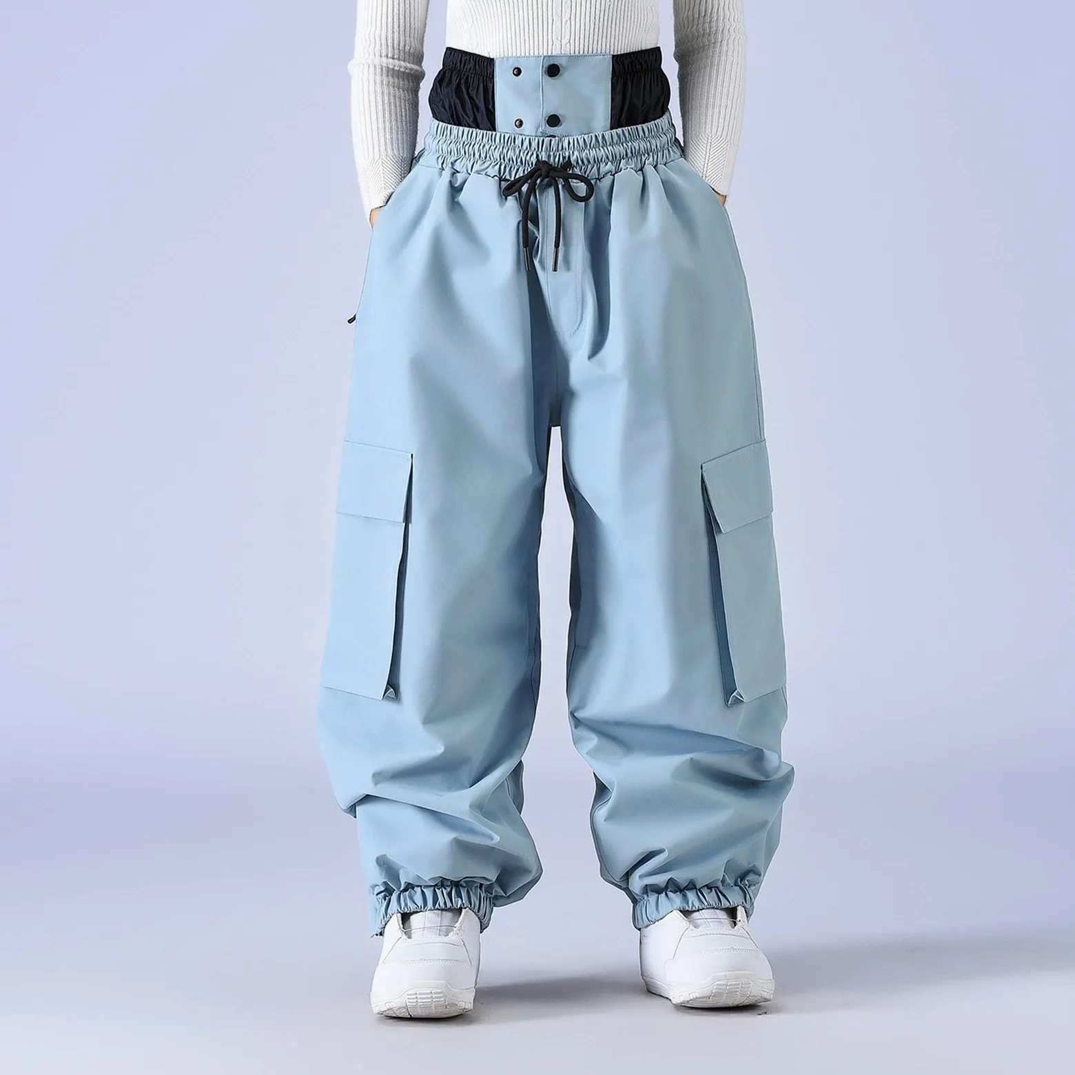 Generisch Pantalones de snowboard, pantalones de esquí de invierno, resistentes al viento, pantalones cargo aislados para actividades al aire libre en climas fríos y montañismo, senderismo y trekking