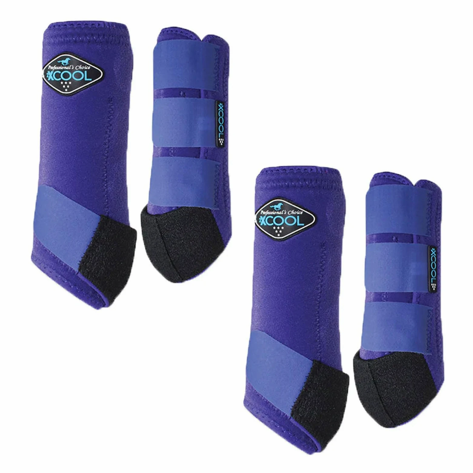 Professional's Choice 2XCOOL - Botas Deportivas de Medicina para Caballos | Diseño Protector y Transpirable para máxima Comodidad y Durabilidad en Caballos Activos | Paquete económico de 4