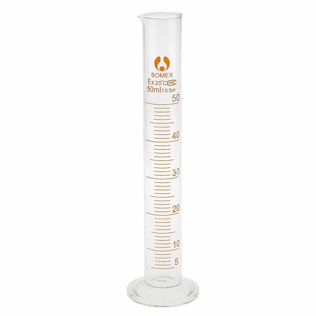 Cilindro Probeta Graduada 50ml Vidrio Laboratorio Química