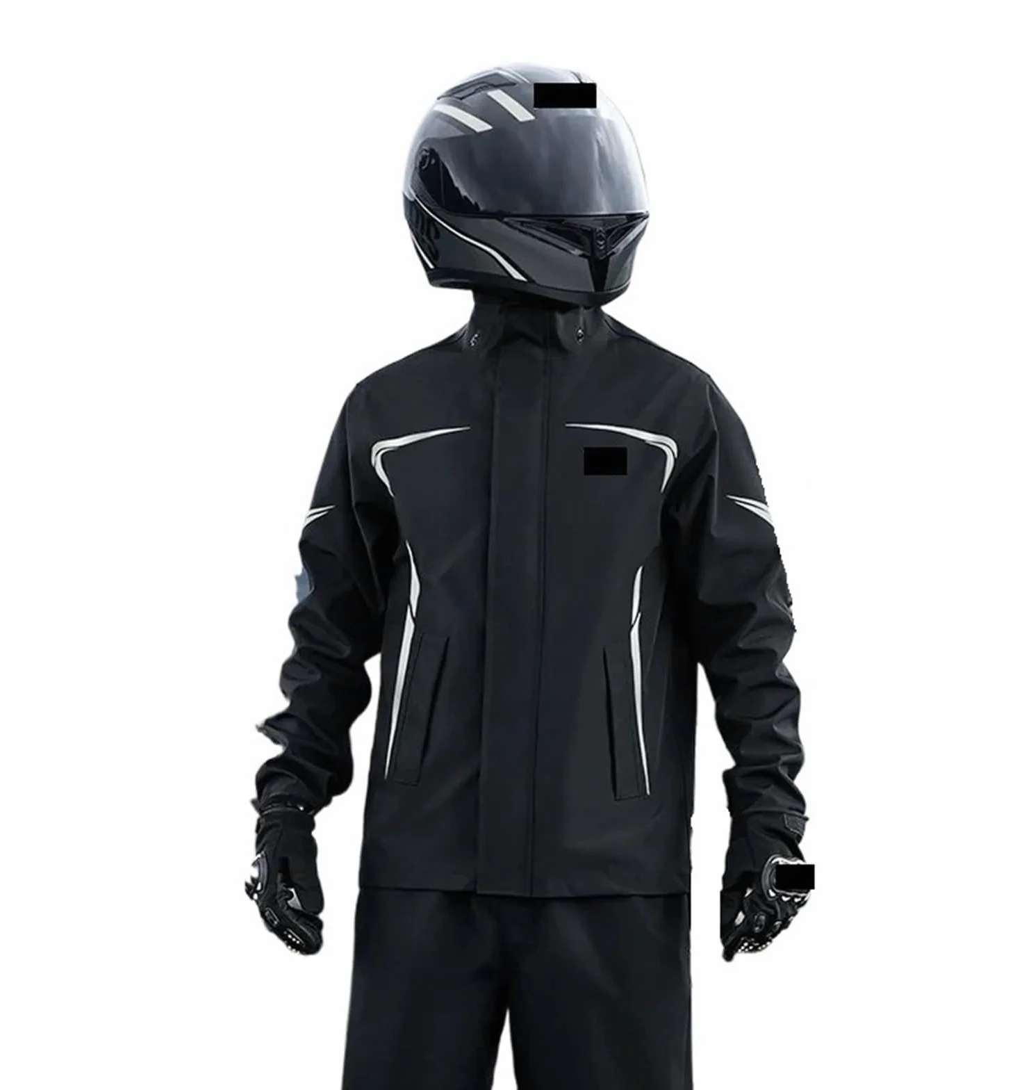 Traje de Agua 1 juego de pantalones impermeables for lluvia, traje impermeable dividido, for motocicleta, for hombre