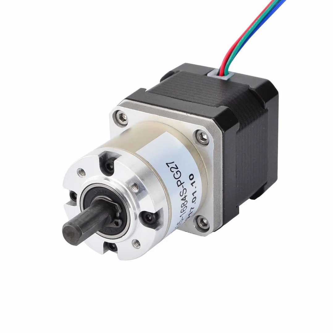 STEPPERONLINE Transmisión planetaria 27:1 Nema 17 Motorreductor 1.68A Motor paso a paso CNC