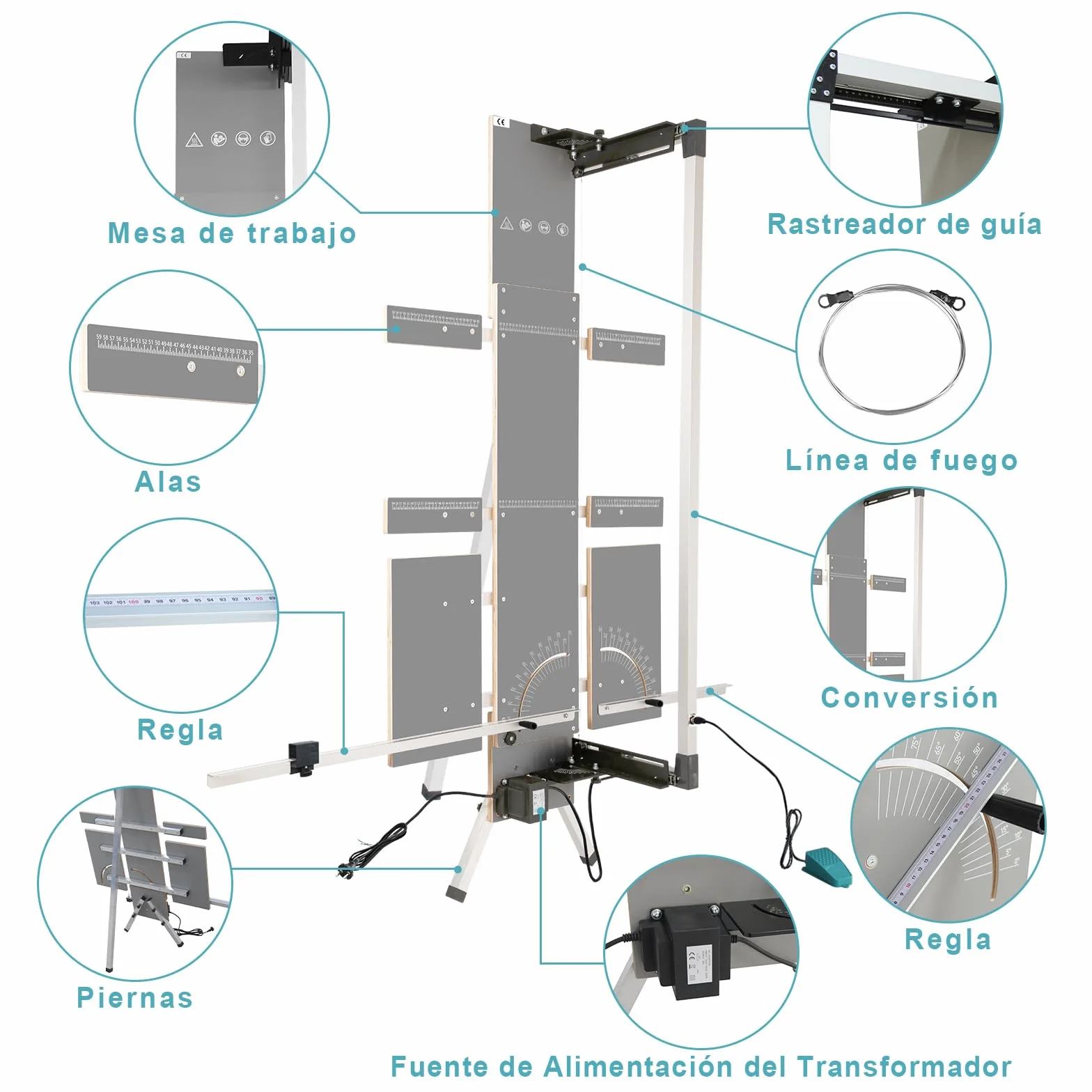 Máquina de Corte de Espuma de Poliestireno 200W Alambre Caliente 110-240V para EPS EPP XPS