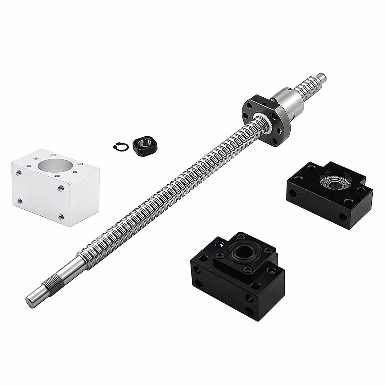 CNCMANS SFU1204 Bola Husillo Juego 250mm BK10 BF10 DSG12H CNC Grabado Máquina