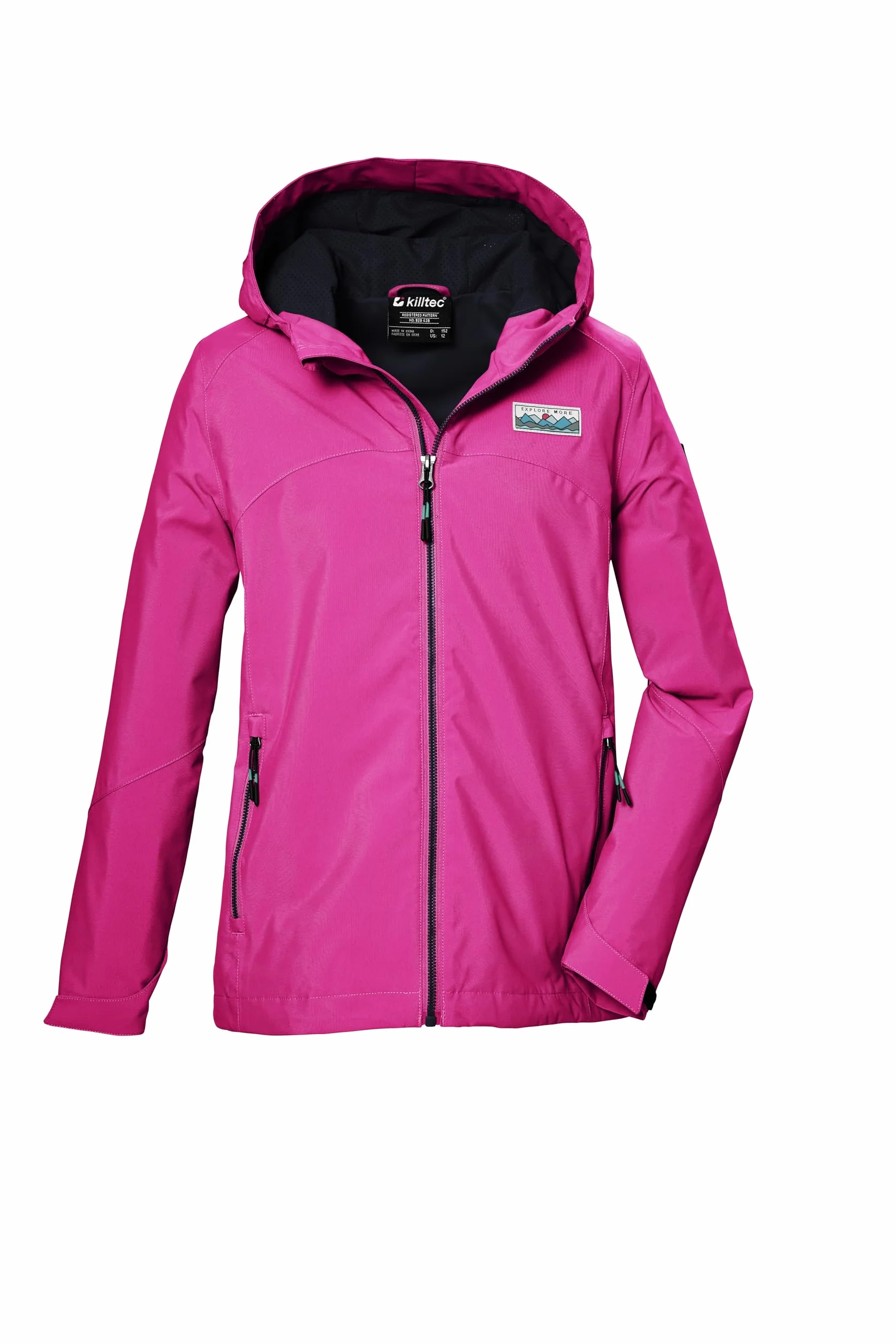 Killtec Kos 146 Grls Jckt Chaqueta funcional impermeable/chaqueta impermeable con capucha Niñas